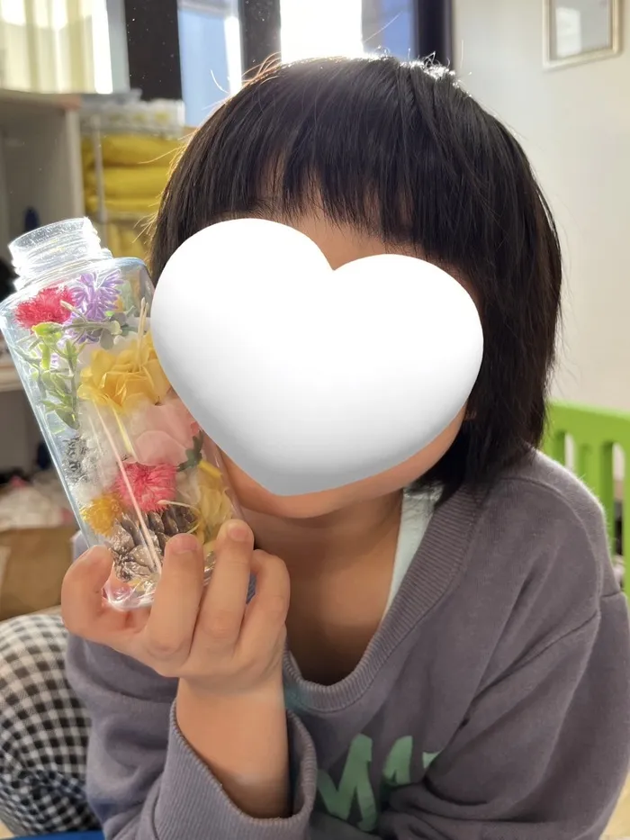 きっずあいらんど川崎台町教室/プリザーブドフラワーボトルを作ろう💐