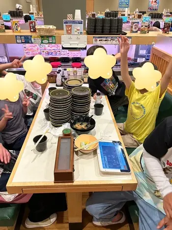 きっずあいらんど川崎台町教室/はま寿司でお昼ご飯🍣