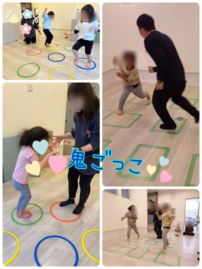 運動療育　きりんのあくびkids なんば/マス鬼ごっこ✨