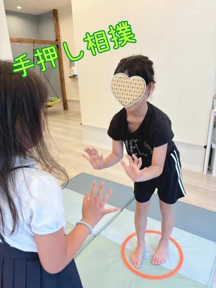 運動療育　きりんのあくびkids なんば/手押し相撲🤜🏻🤛🏻