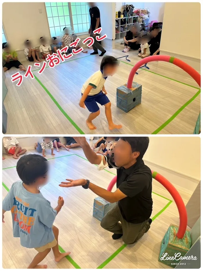 運動療育　きりんのあくびkids なんば/ラインおにごっこ