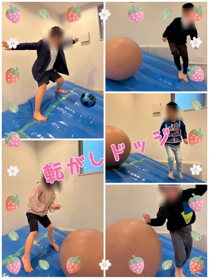 運動療育　きりんのあくびkids なんば/転がしドッジ⚾︎𓈒𓂂𓏸