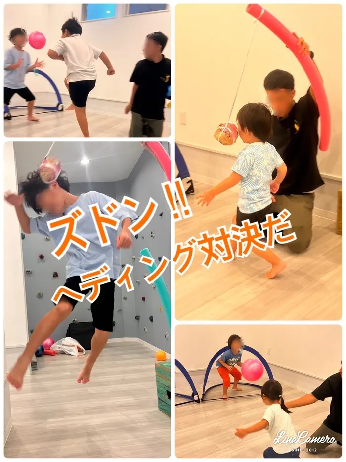 運動療育　きりんのあくびkids なんば/サッカー（ヘディング）⚽️