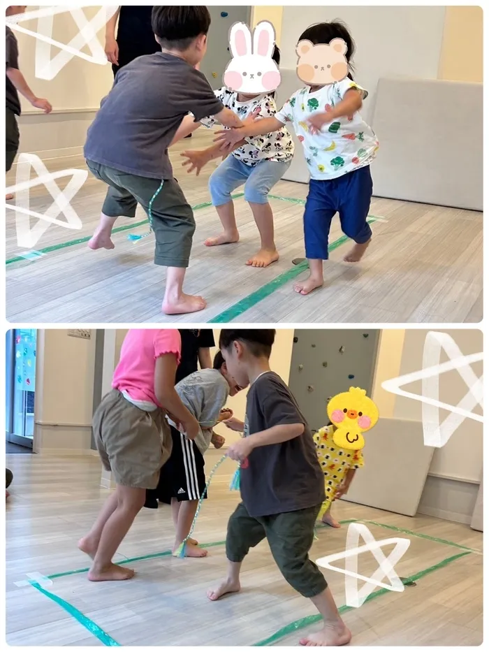 運動療育　きりんのあくびkids なんば/しっぽとり🐒