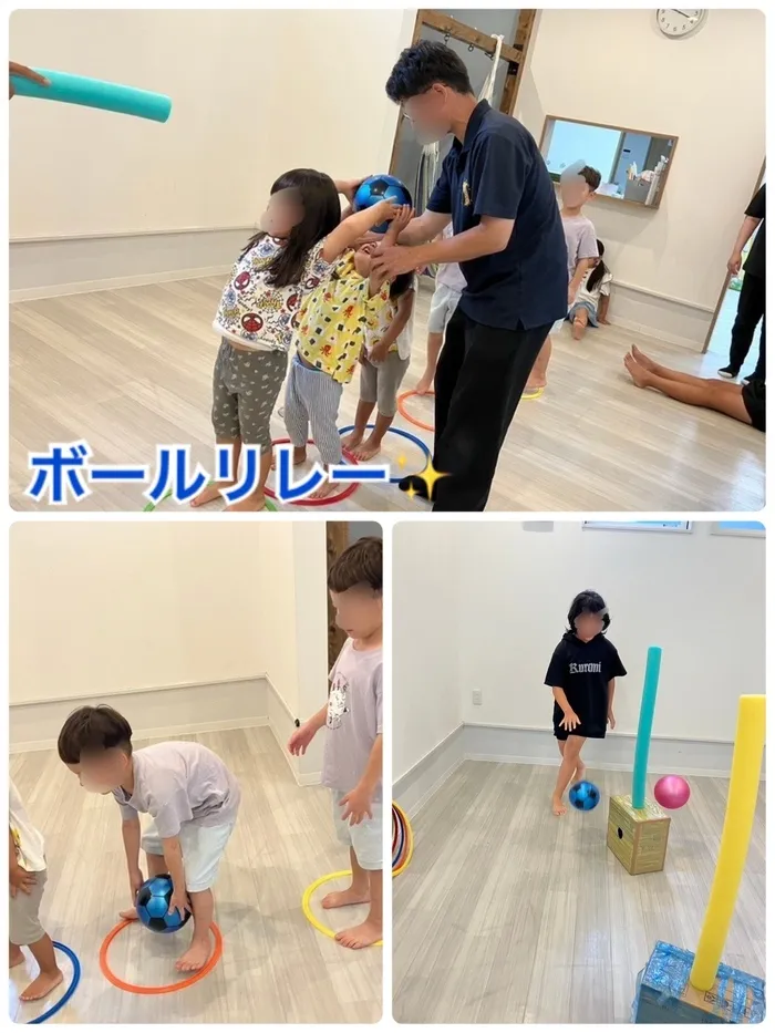 運動療育　きりんのあくびkids なんば/ボールリレー🤝