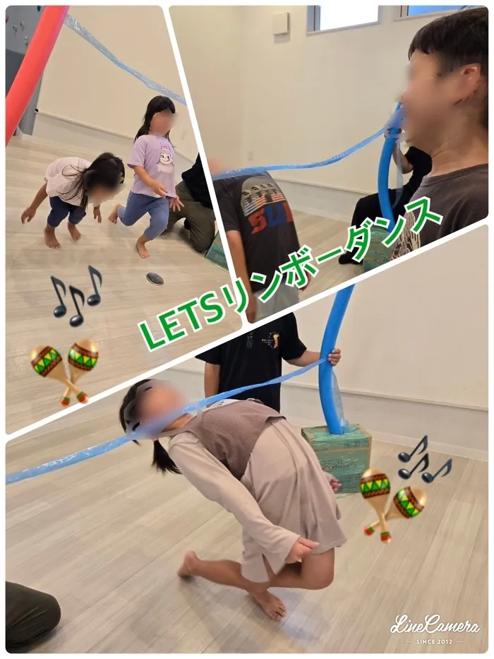 運動療育　きりんのあくびkids なんば/🪇レッツリンボー🪇