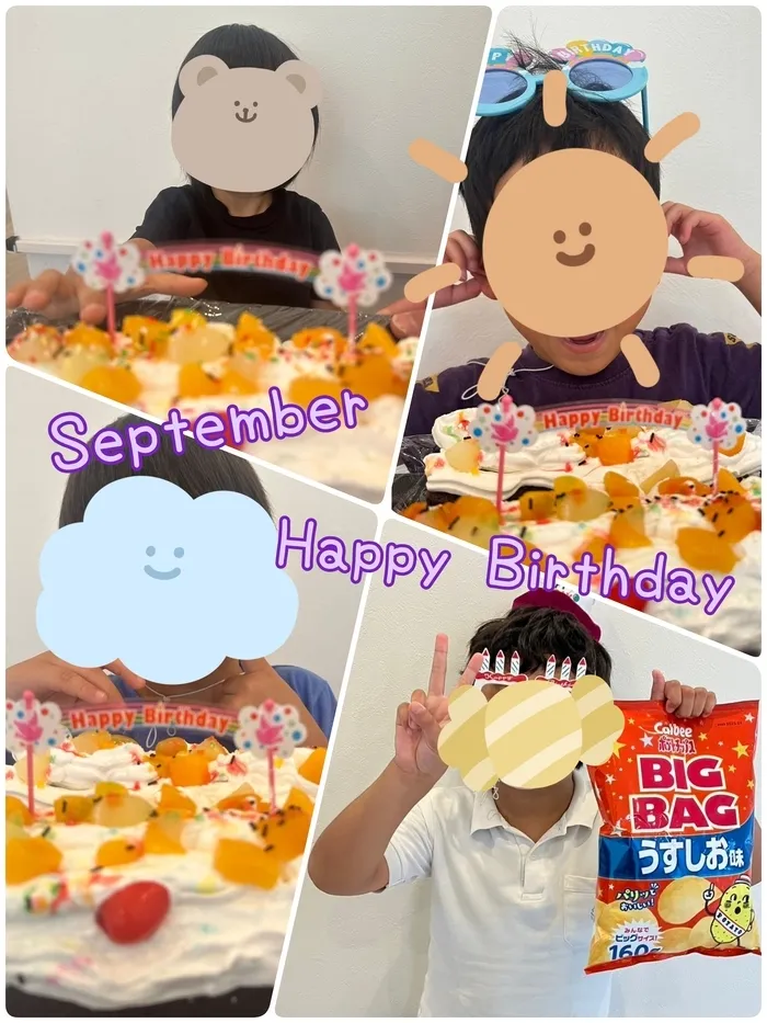 運動療育　きりんのあくびkids なんば/9月のお誕生日会🎉🎂😆