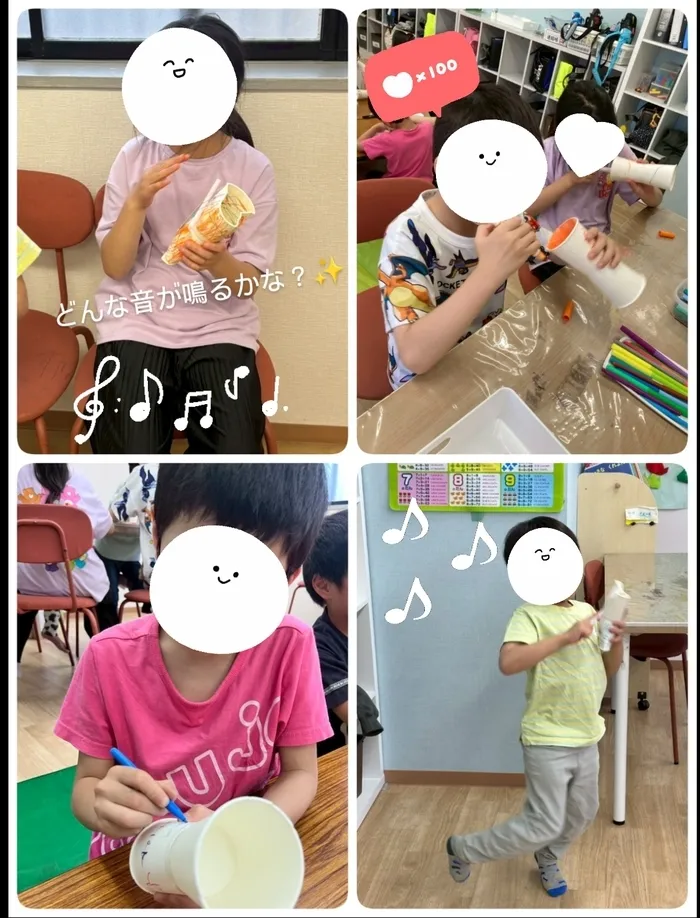 こぱんはうすさくら　北上尾教室/手作り楽器を作りました♪🎸