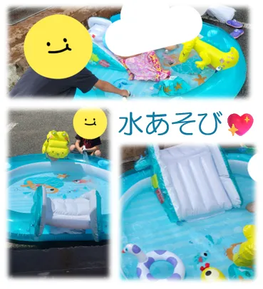 ゆいhouse/熱さに負けずに水遊び！！