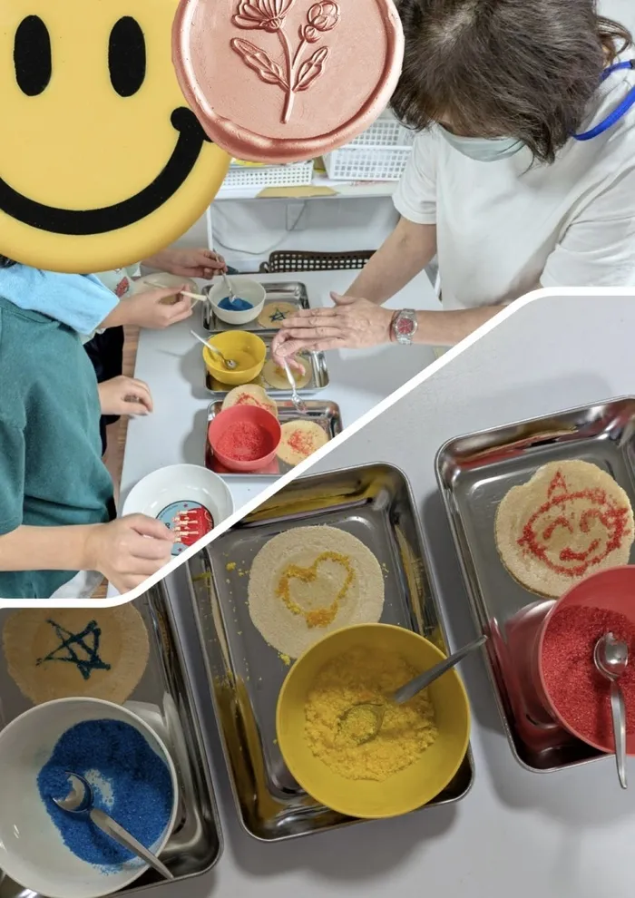 わくわくハウス上尾平塚校/【上尾平塚校】🍘おえかきせんべい作り🍘