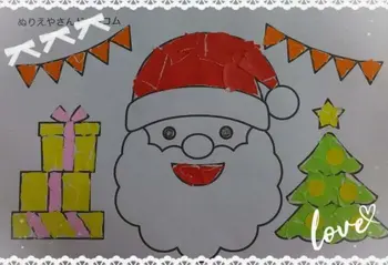 放課後デイサービスtoiro宮前平/クリスマス貼り絵工作！！