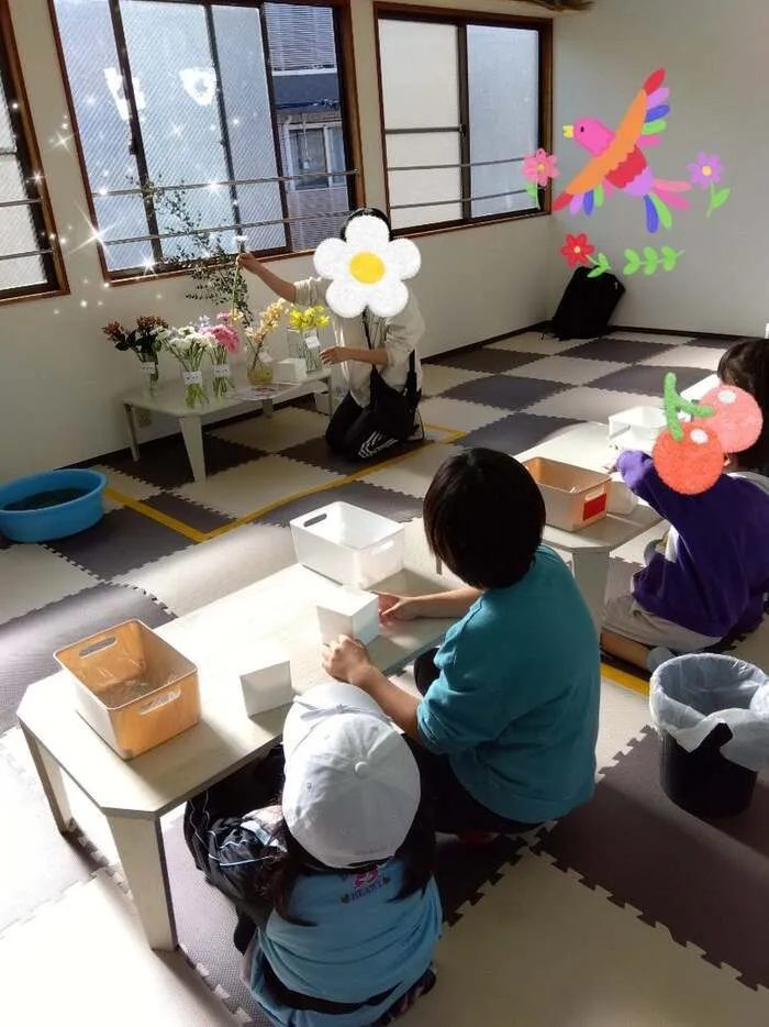 放課後デイサービスtoiro向ヶ丘遊園/☆お花制作☆