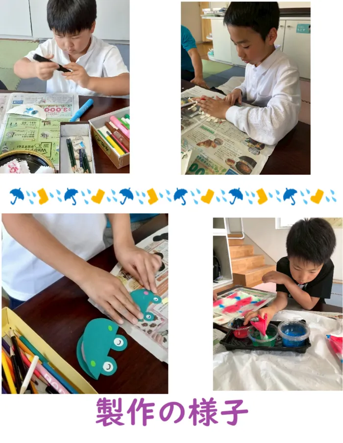 放課後等デイサービス　ポレポレ【随時、見学受付中！庭付き戸建ての広々空間　送迎できます】/活動で作った『壁面かざり』を紹介します✂