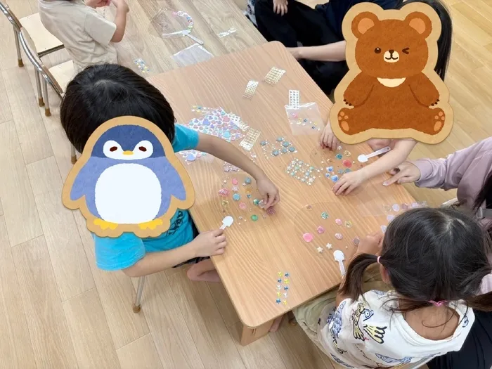 通所児童支援アットファイン川崎溝口/うちわ作り