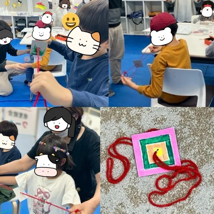感覚統合スタジオ　ワールドキッズ　大宮/😀回れ！ぶんぶんゴマ作り💫