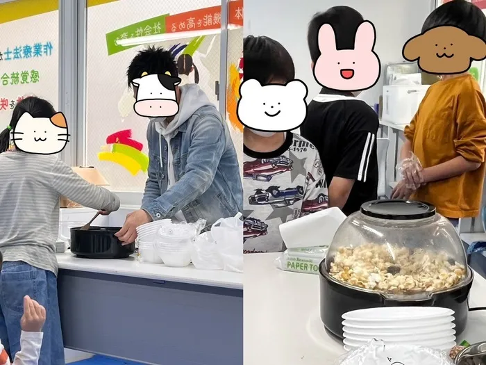感覚統合スタジオ　ワールドキッズ　大宮/わくわくポップコーン作り！🍿
