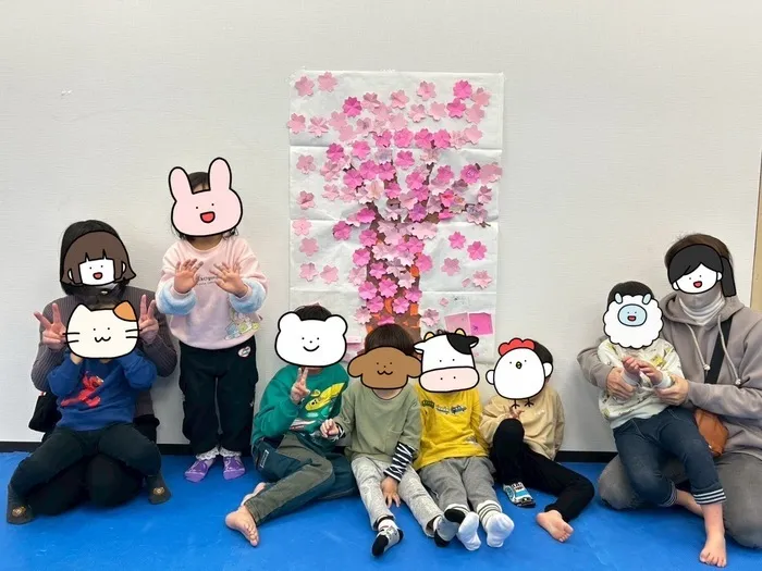感覚統合スタジオ　ワールドキッズ　大宮/桜の木製作🌸