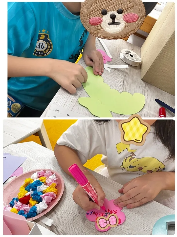 わくわく子供ひろば須賀川/2025.9.9       敬老の日の制作