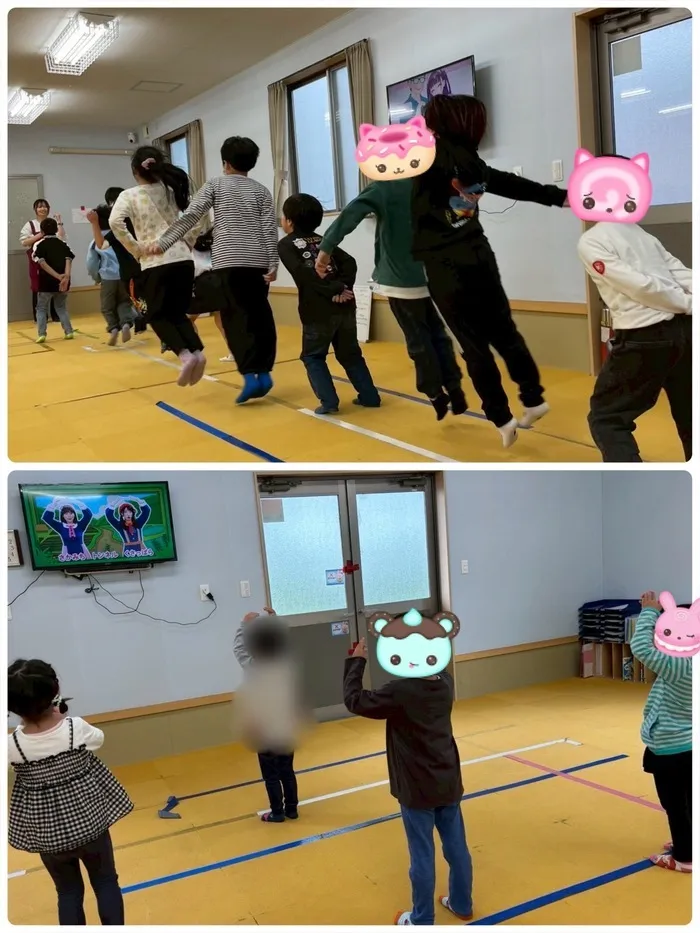 わくわく子供ひろば須賀川/2025.5.30 リズムに合わせて〇‪✕‬‪‪ゲーム🎶