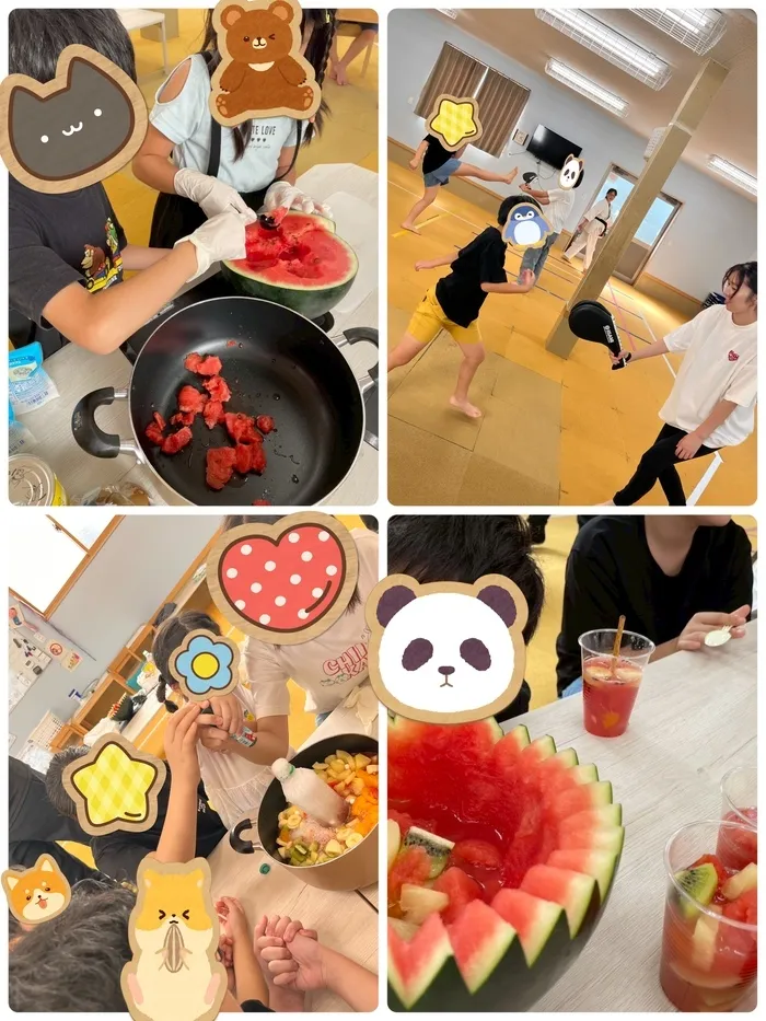 わくわく子供ひろば須賀川/2025.9.6       空手教室🥋&フルーツポンチ作り