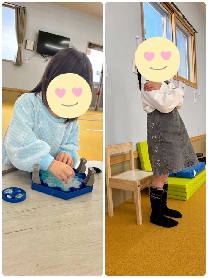 わくわく子供ひろば須賀川/2025.4.9 体力測定＆脳バランサー②💻