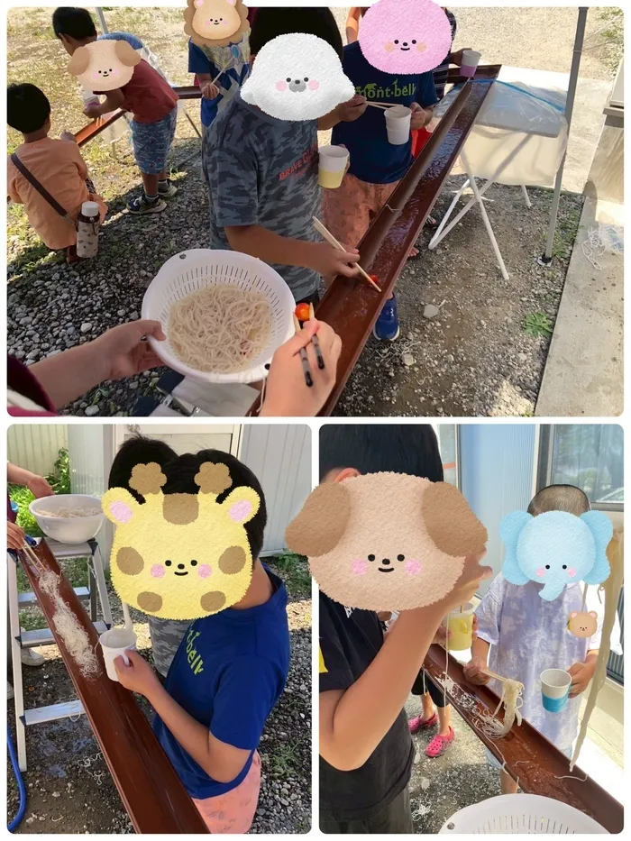 わくわく子供ひろば須賀川/2028.7.24 流しそうめん🎋💧
