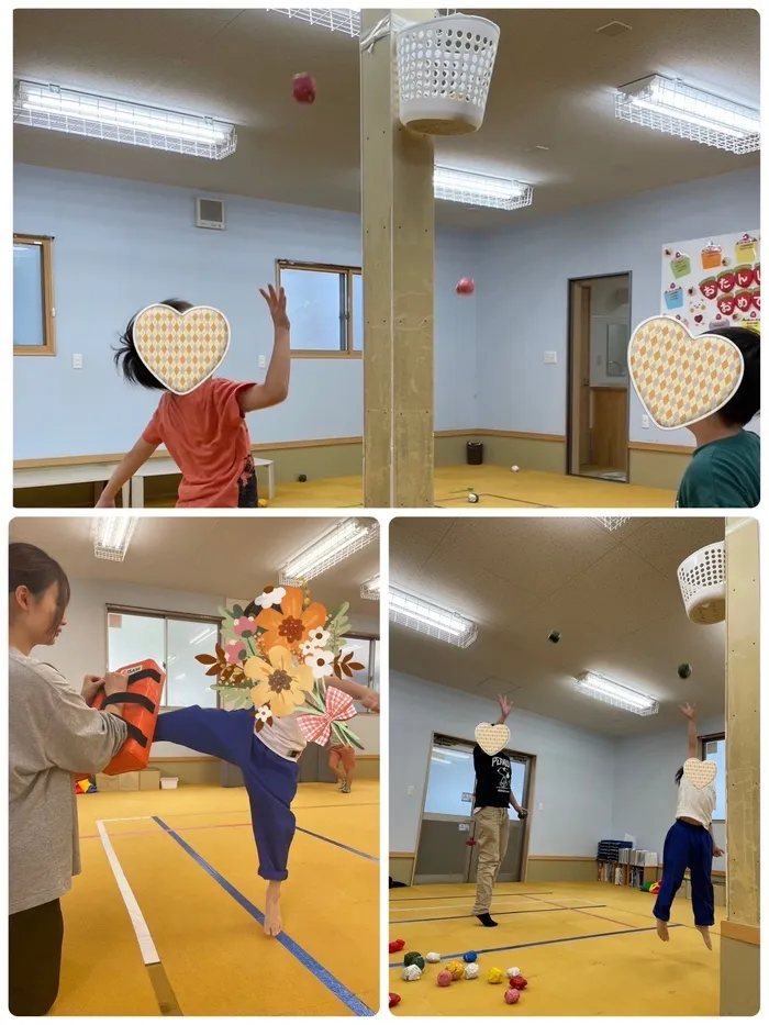 わくわく子供ひろば須賀川/2024.10.5空手教室🥋玉入れ遊び😄