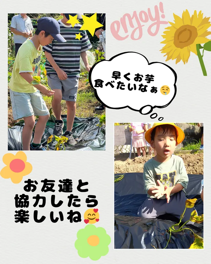 児童発達支援・放課後等デイサービス　やわら/芋の苗植え🌱