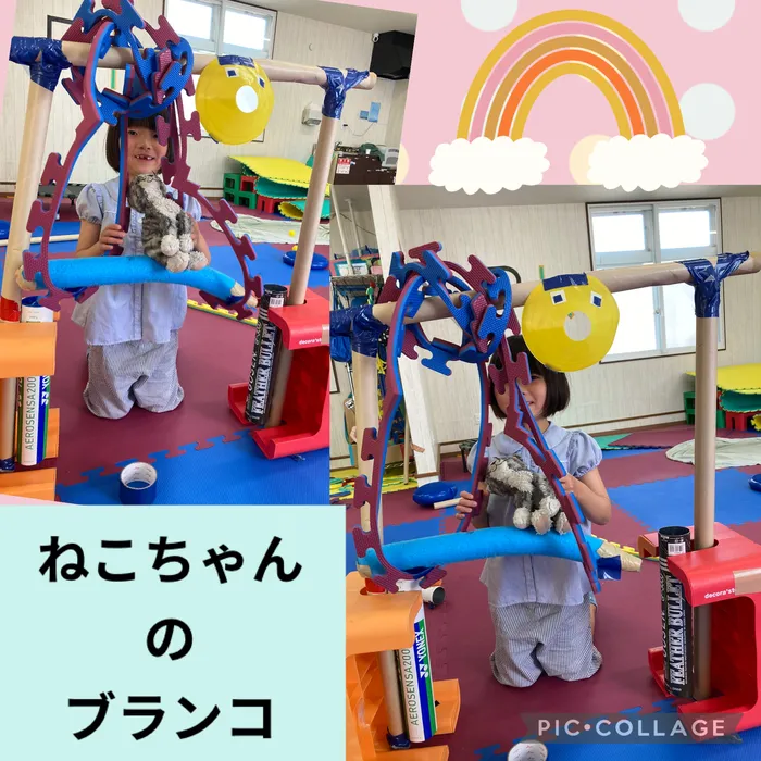 スパークランド名取/お友達とねこちゃんのブランコ作りをしました🐈