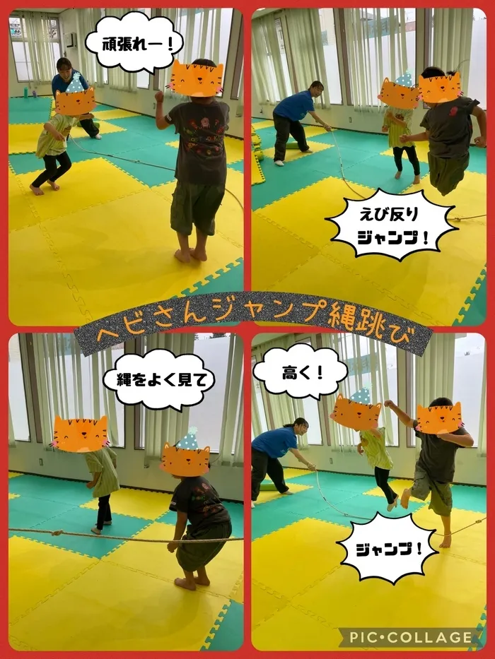 スパークランド仙台宮城野/ヘビさん縄跳びジャンプを行いました❗️