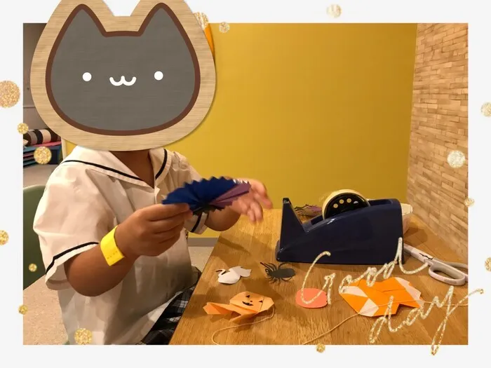 ウィズユー宇都宮瑞穂/児童発達でもハロウィンの飾り作り🎃