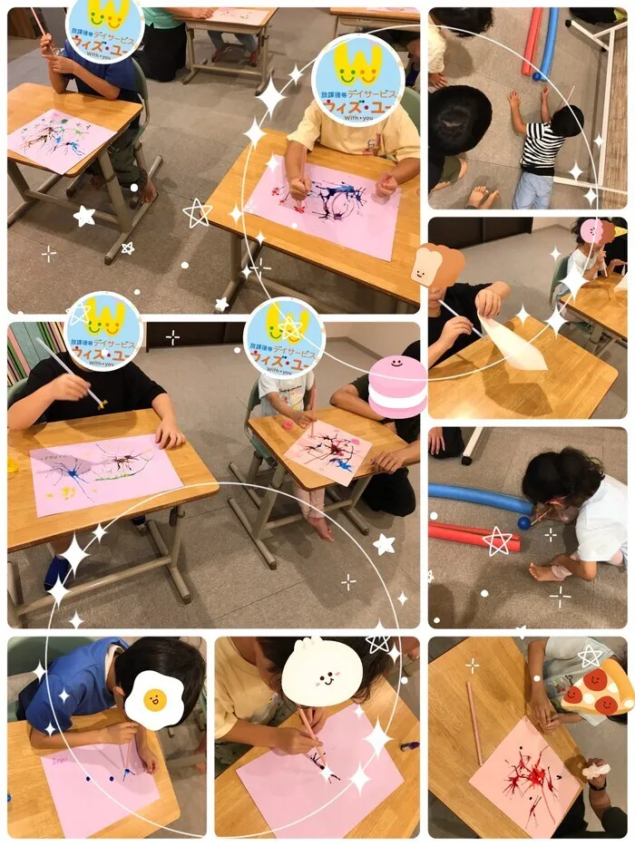 ウィズユー宇都宮瑞穂/吹き絵アートに挑戦✨