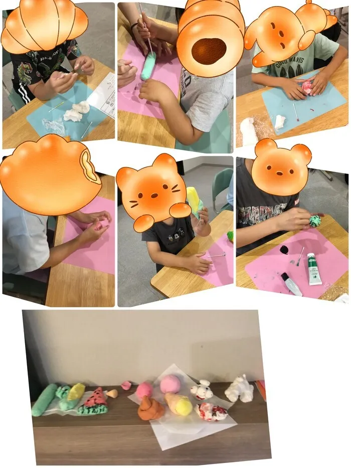ウィズユー宇都宮瑞穂/粘土遊び🍉🐟✨