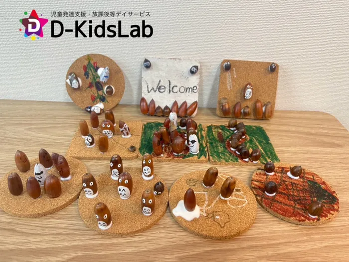 D-KidsLab那珂川教室/どんぐりで制作🍂