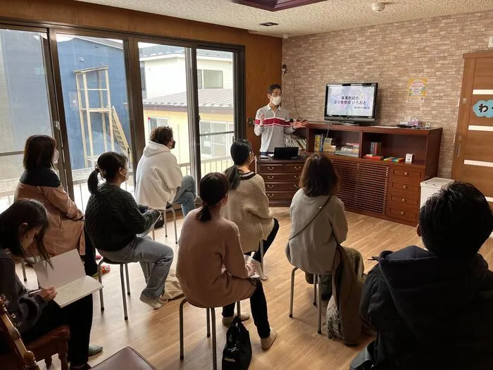 苫小牧育成 いろおと/見学説明会の様子