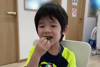  【こぱんはうすさくら川崎大島教室】午前中の未就園児と就園児の土日に空きあります。/食育🍽  今回は緑の食べ物🍃