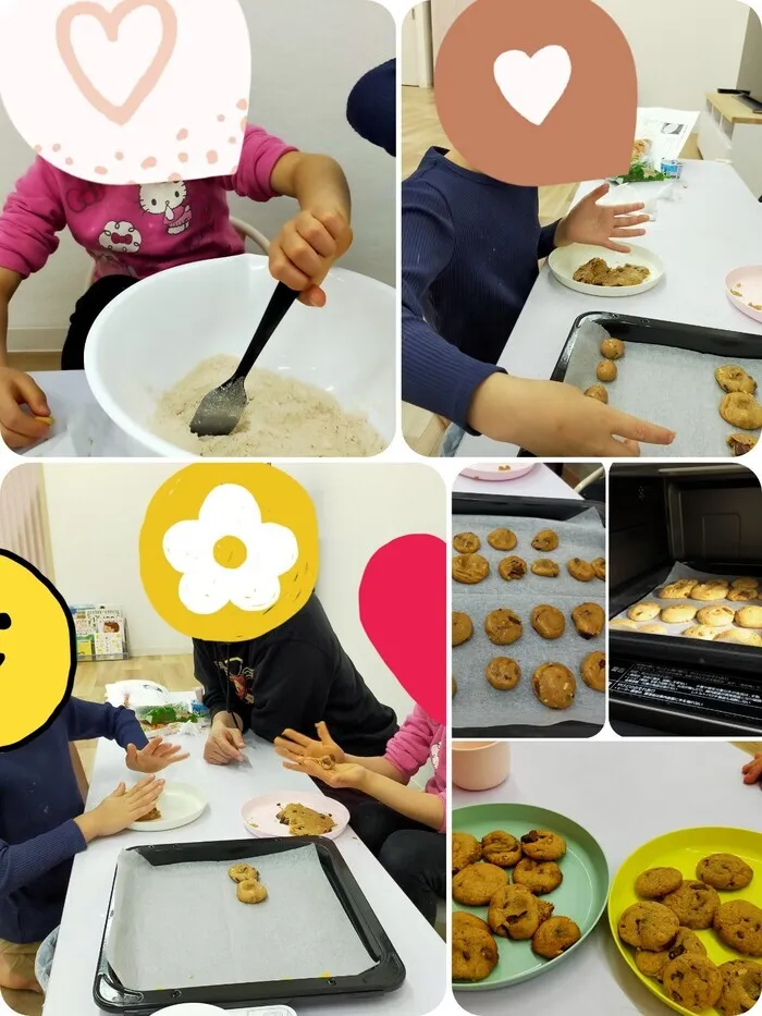 こどものひだまり成育/おやつレク🍪チョコチップクッキー