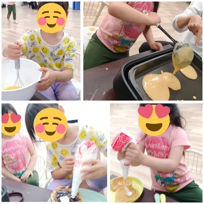 こどものひだまり成育/おやつレク🥣どら焼き作り