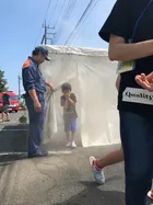 クオリティ・オブ・ライフ保土ケ谷支援教室/8月1日 避難訓練で、煙体験を行ったよ！