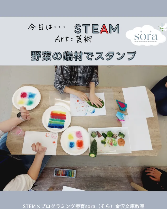 【できた！を育む】児童発達支援・放課後等デイサービス「sora」/野菜のおなかはどうなってる？