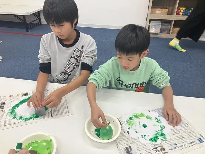 クオリティ・オブ・ライフ　高宮支援教室/リース作り・ボール仕分けゲーム