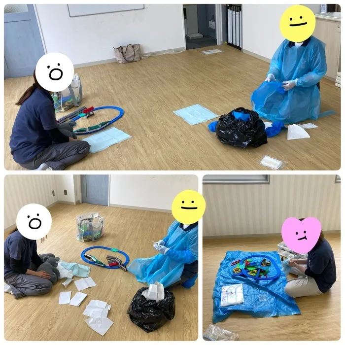 児童発達支援　ヒトツナ麻布教室/感染症対策の定期訓練を行いました