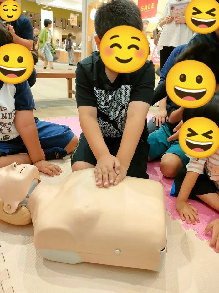 ハイタッチこくば/ゼリーづくりと救命救急🏥