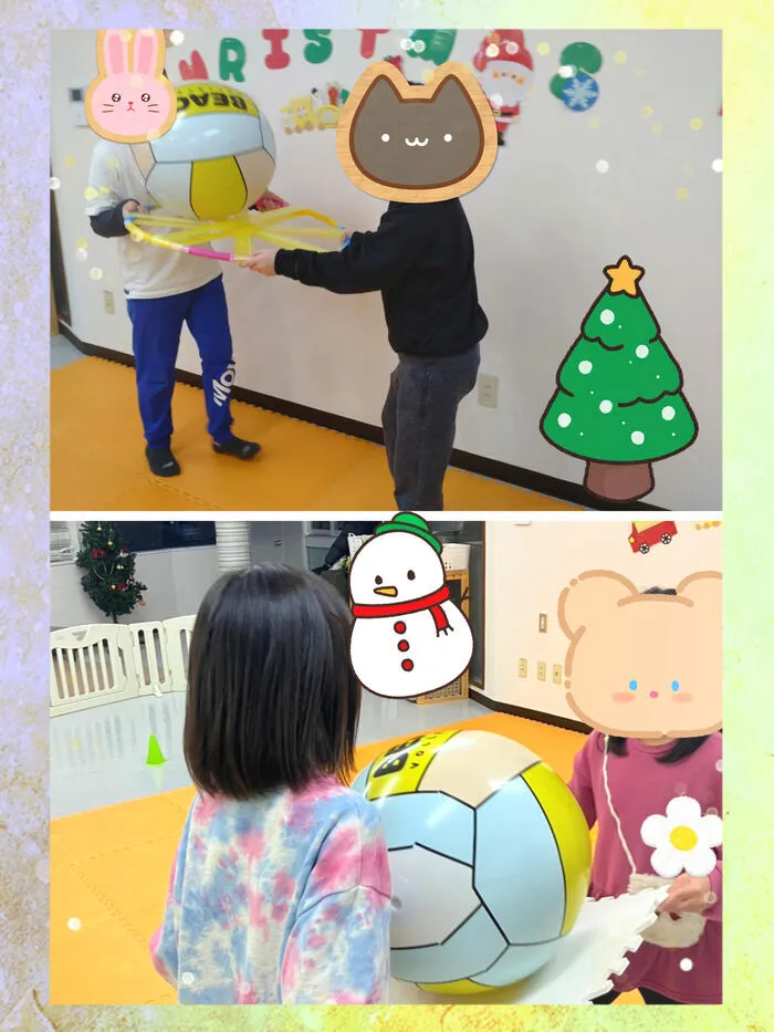 にじの空/２人で運ぼう👦⚽️👧