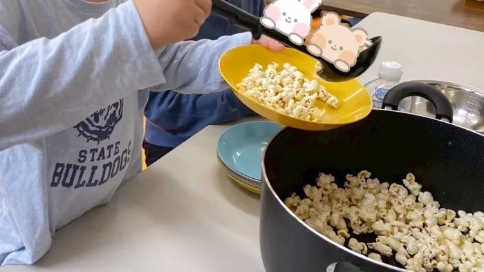 にじの空/ポップコーンづくり🍿