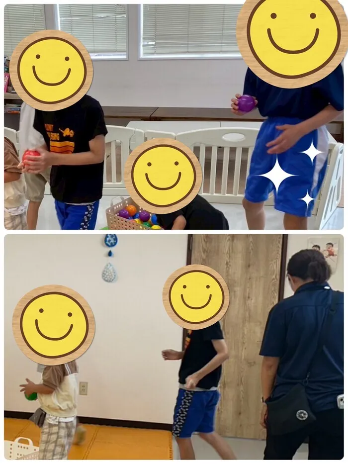 にじの空/片付け玉入れ🤾🧹