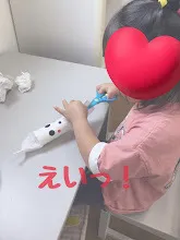 おくるみ/ハサミの1回切りに挑戦だ✂✂