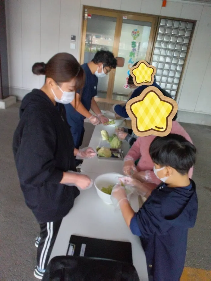 ちゃれんじくらぶ大野城教室/敷地内でバーベキュー🍖🍗