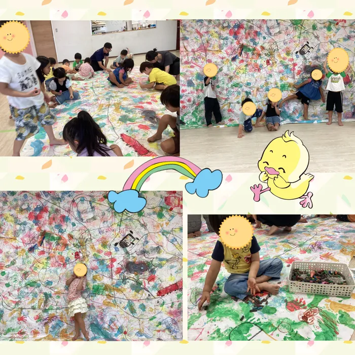 ウィングハート本町class/ペタペタアートで笑顔いっぱい❣️