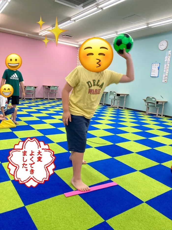 土日祝営業｜児童発達支援・放課後等デイサービス『HIYOKO SPORTS南中山教室』/8月8日のHIYOKO SPORTS南中山教室の様子